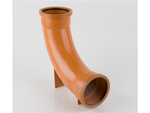 Underground Drainage Long Radius Rest Bend 87.5Deg 110mm