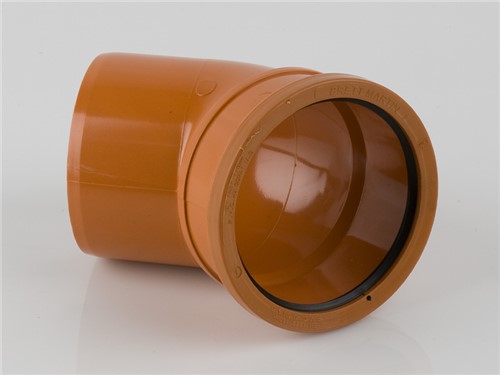 Underground Drainage Single Socket Bend 45Deg - 110mm