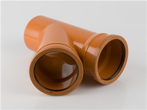 Underground Drainage Equal Double Socket 45Deg Junction 110mm