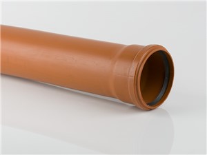 Underground Drainage Single Socket Pipe 110mm x 3m