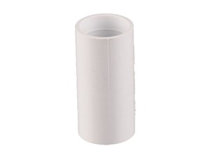 Overflow Straight Connector 21.5mm White