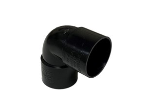 Solvent Waste Knuckle Bend 40mm x 90Deg - Black