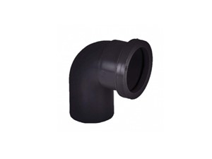 Push Fit Waste Knuckle Bend 90Deg 32mm - Black