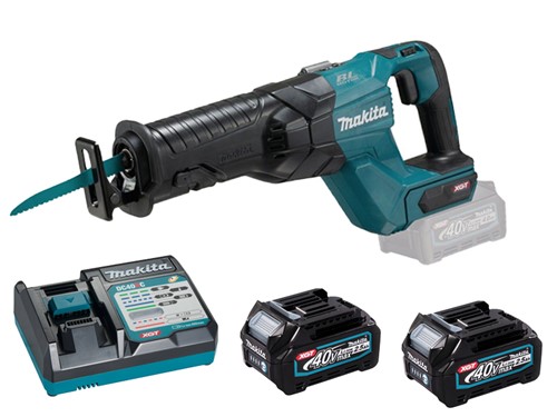 Makita Reciprocating Saw 40v XGT with Batteries and Charger