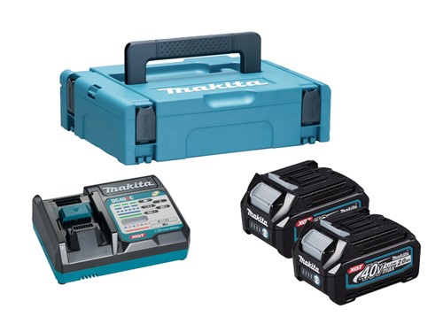 Makita XGT Power Source Kit - 2 x 2.0 Ah Batteries and Charger