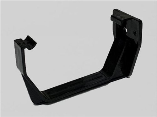 Square Gutter Fascia Bracket 114mm - Black