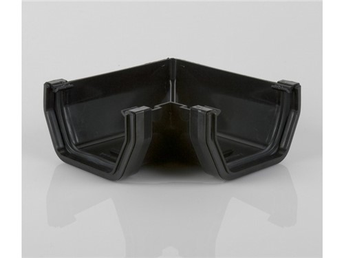 Square Guttering Angle 114mm x 90D - Black