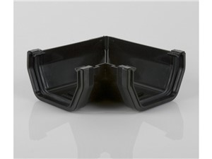 Square Guttering Angle 114mm x 90D - Black