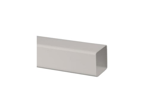 Square Downpipe Length 65mm x 5.5m [White]