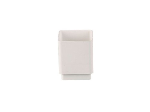Square Downpipe Connector 65mm - White