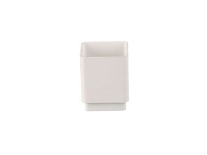 Square Downpipe Connector 65mm - White