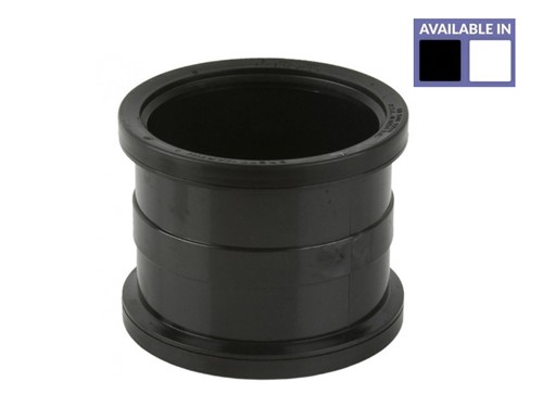 Soil Pipe Connector 110mm - Black