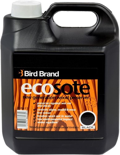 Bird Brand Ecosote Wood Preserver 4 Litre - Black