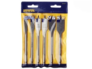 Irwin Blue Groove 4x Flat Bit Set 6pc