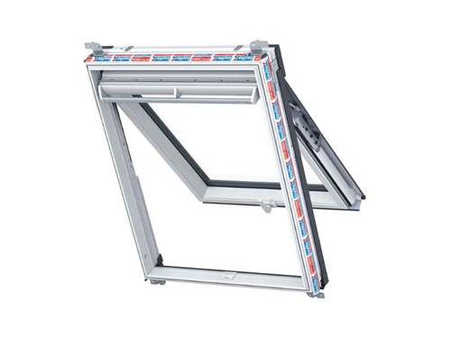 Keylite Top Hung Fire Escape Roof Window 550x1180mm White PVC