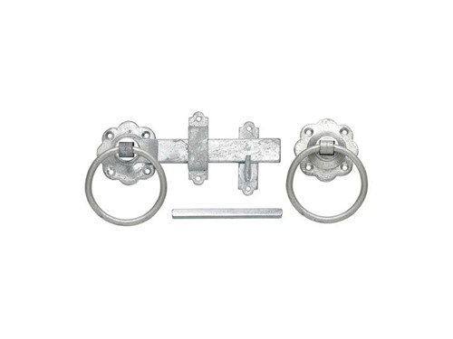 Perry No.1136 Plain Ring Handled Gate Latch Galv 150mm