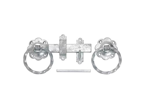Perry No.1137 Twisted Ring Handled Gate Latch Galv 150mm