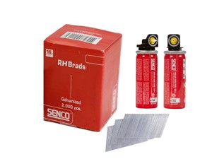 Senco Gas & Nail Pack 16G 32mm Angled Brads 2000 per Box