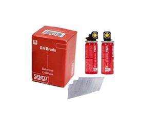Senco Gas & Nail Pack 16G 38mm Angled Brads 2000 per Box