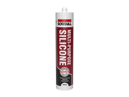 Soudal Trade Multi Purpose Silicone 270ml Brown