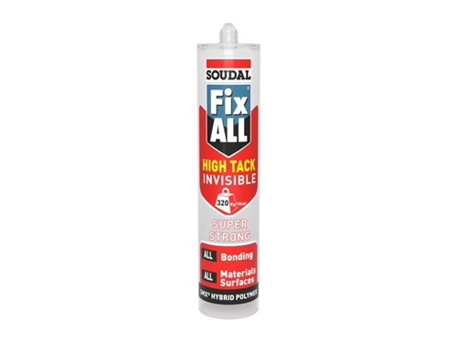 Soudal Fix All High Tack Invisible Adhesive 290ml