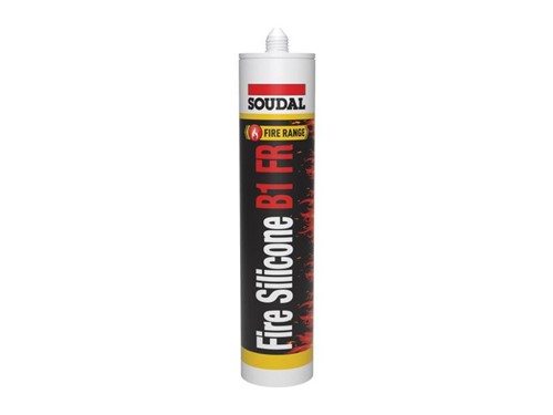 Soudal B1 Fire Rated Silicone Neutral Cure White 300ml