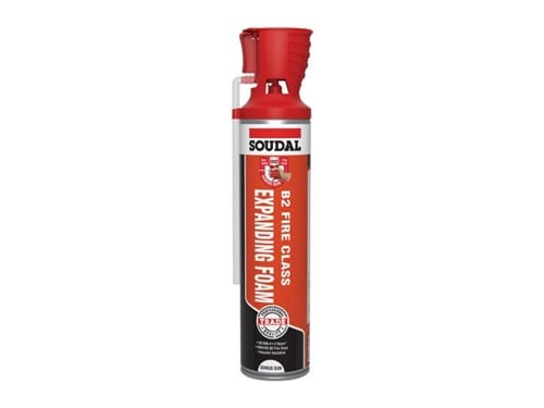 Soudal B2 Fire Rated Expanding Foam Gun with Straw 600ml
