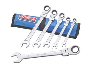 Faithfull 6 Piece Ratcheting Combination Spanner Set