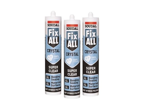 Soudal Fix All Crystal Clear Sealant & Adhesive Triple Pack 3 x 290ml