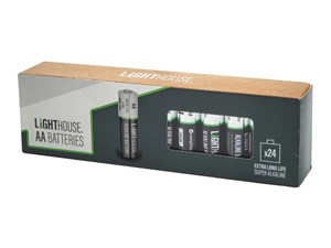 Lighthouse AA Batteries Pack of 24