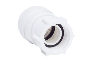 JG Speedfit Female Coupler Tap Connector 15mm x 1/2in [White]
