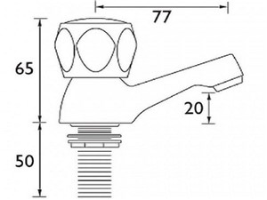 Bristan Club Basin Taps - Pair