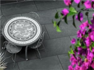 Turnbull Monza Porcelain Paving - 600x600x20mm Black