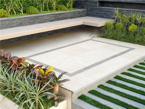 Turnbull Monza Porcelain Paving - 600x900x20mm White
