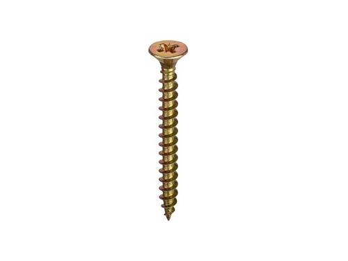 Unifix Chippy Woodscrews ZYP - Box of 200 - 4.0 x 25mm