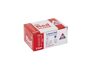 JCP Red Wall Plugs - Box of 100