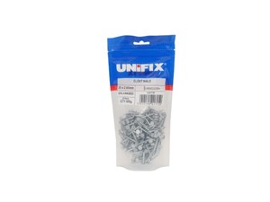 Unifix Galvanised Clout Nails - 500g Bag - 2.65 x 30mm