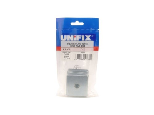 Unifix Square Plate Washers - Pack of 8