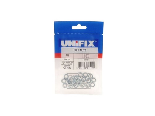 Unifix Class 8 Full Hex Nuts