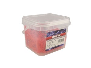 Unifix Trade Tub Red Plugs with Screws - Qty 400