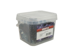 Unifix Trade Tub Brown Plugs with Screws - Qty 300