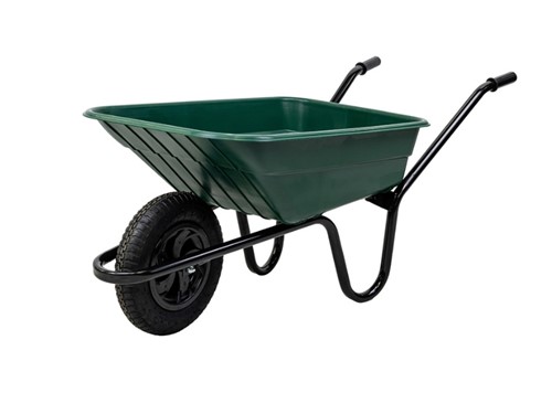 Walsall Shire Polypropylene Wheelbarrow Green 90Ltr