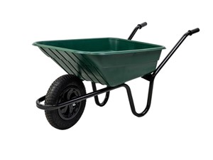 Walsall Shire Polypropylene Wheelbarrow Green 90Ltr