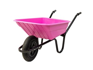 Walsall Shire Polypropylene Wheelbarrow Pink 90Ltr