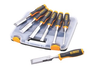 DeWALT 6 Piece Chisel Set with FREE Chisel Knife