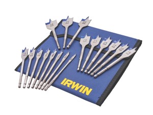 Irwin 17 Piece Flat Wood Bit Set