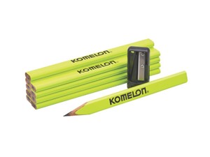 Komelon Carpenters Pencils & Sharpener Set 10 Pack