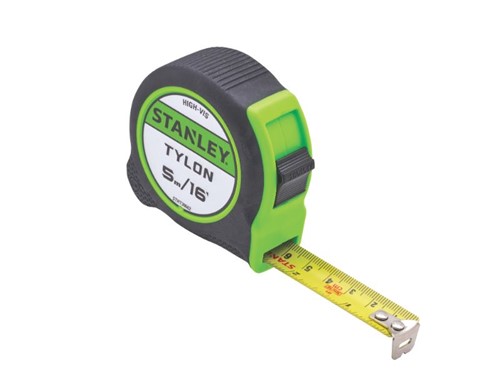 Stanley Hi Vis Tylon Measuring Tape 5m/16ft