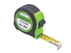 Stanley Hi Vis Tylon Measuring Tape 8m/26ft