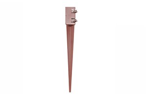 Metpost Fence Post Support Twin Bolt System Spike [75mm x 600mm]